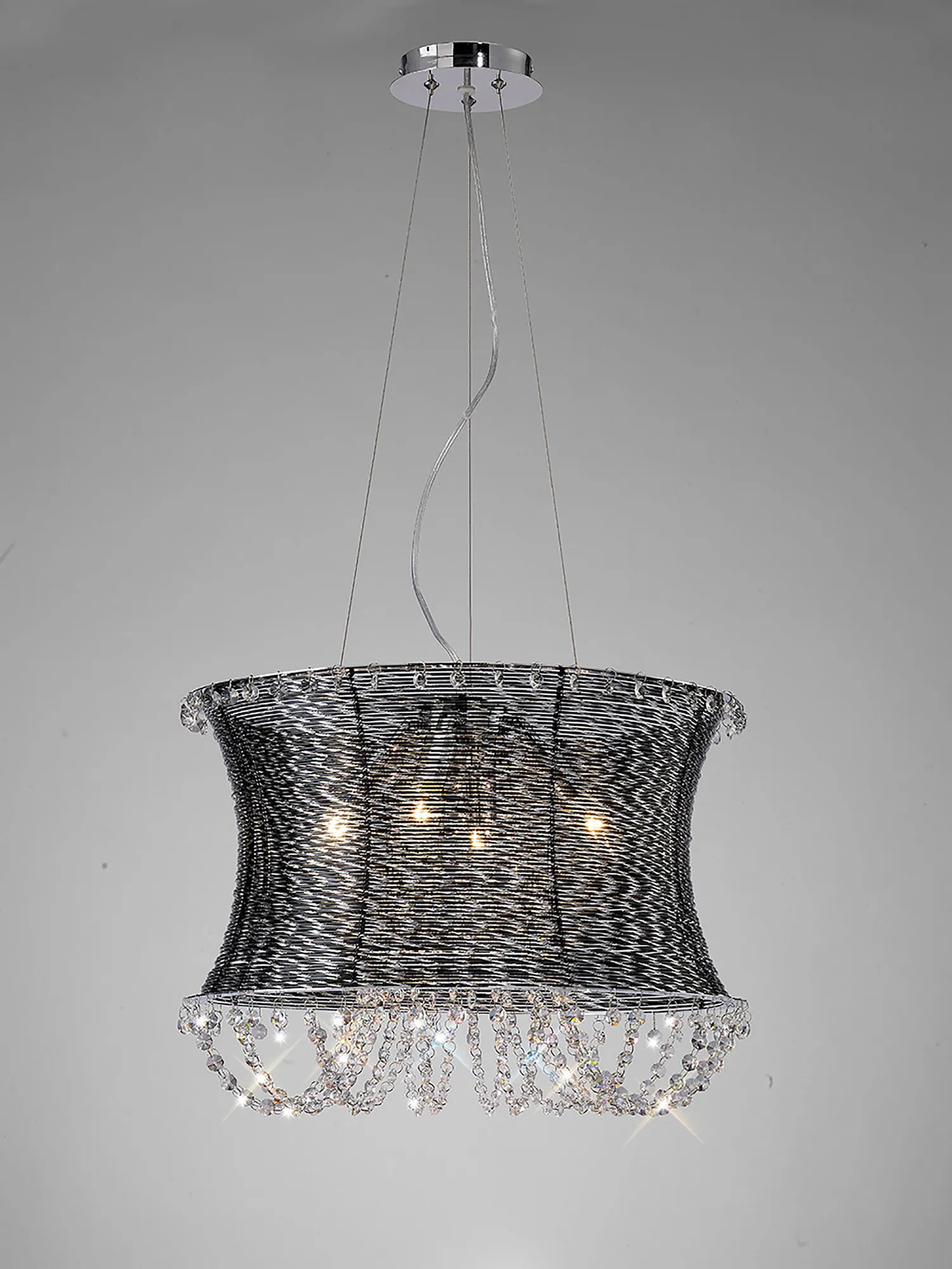 IL31120  Lanzo Crystal Pendant 4 Light